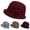Charcoal, variant on Women's Wool Felt Cloche Hat, Winter Round Top Fisherman Bucket Cap, Vintage Style Dress Hat,Crimson Red M