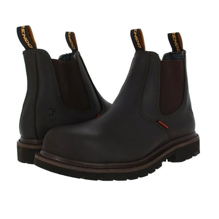 

6” Steel Toe Work Boots for Men – Pull-On Chelsea – Electrical Hazard – Oil and Slip Resistant 157