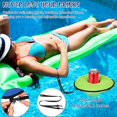 thumbnail image 2 of Lsupdaol 1 Pcs Neoprene Floating Drink Holder Medium Floating Coaster Pool Drink Holder Floating Cooler Float Cup Holder Inflatable Drink Holder for Swimming Pool Party Hot Tub Water Fun, 2 of 6