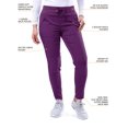 thumbnail image 3 of Adar Pro Modern Athletic Scrub Set For Women - Modern V-Neck Scrub Top & Yoga Jogger Scrub Pants, 3 of 6