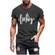 thumbnail image 1 of Camiseta de Manga Corta Impresa de Estilo Masculino, Tops Cortos para las Mujeres Pullover Casual Primavera Verano Uso Diario, 1 of 5
