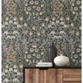 thumbnail image 3 of NextWall Wrought Iron & Chamois Tulip Garden Peel and Stick Wallpaper, 3 of 12