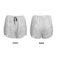 thumbnail image 5 of Haiem Silver Glitter Women's 2 in 1 Running Shorts - Lightweight Athletic Workout Gym Yoga Breathable Sports Shorts Liner with Phone Pockets-Small, 5 of 9