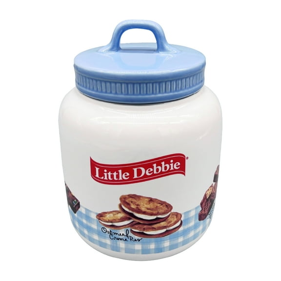 Little Debbie Collectible Gingham Ceramic Cookie Jar, 1 Count