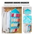 thumbnail image 2 of Organizador de calcetines colgantes 16 bolsillos para armario Ropa interior Bolsa de almacenamiento Azul Hugtrwg  Para estrenar, 2 of 6