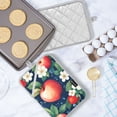 thumbnail image 5 of Yayeee Pot Holders Kitchen Heat Resistant with Pocket 7"x9.8" Cotton Oven Cooking Hot Pads, Blue Apple Pattern, 5 of 7