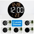 thumbnail image 4 of 9-inch creative dual-purpose LED clock multi-function living room clock bedside clock, 4 of 5