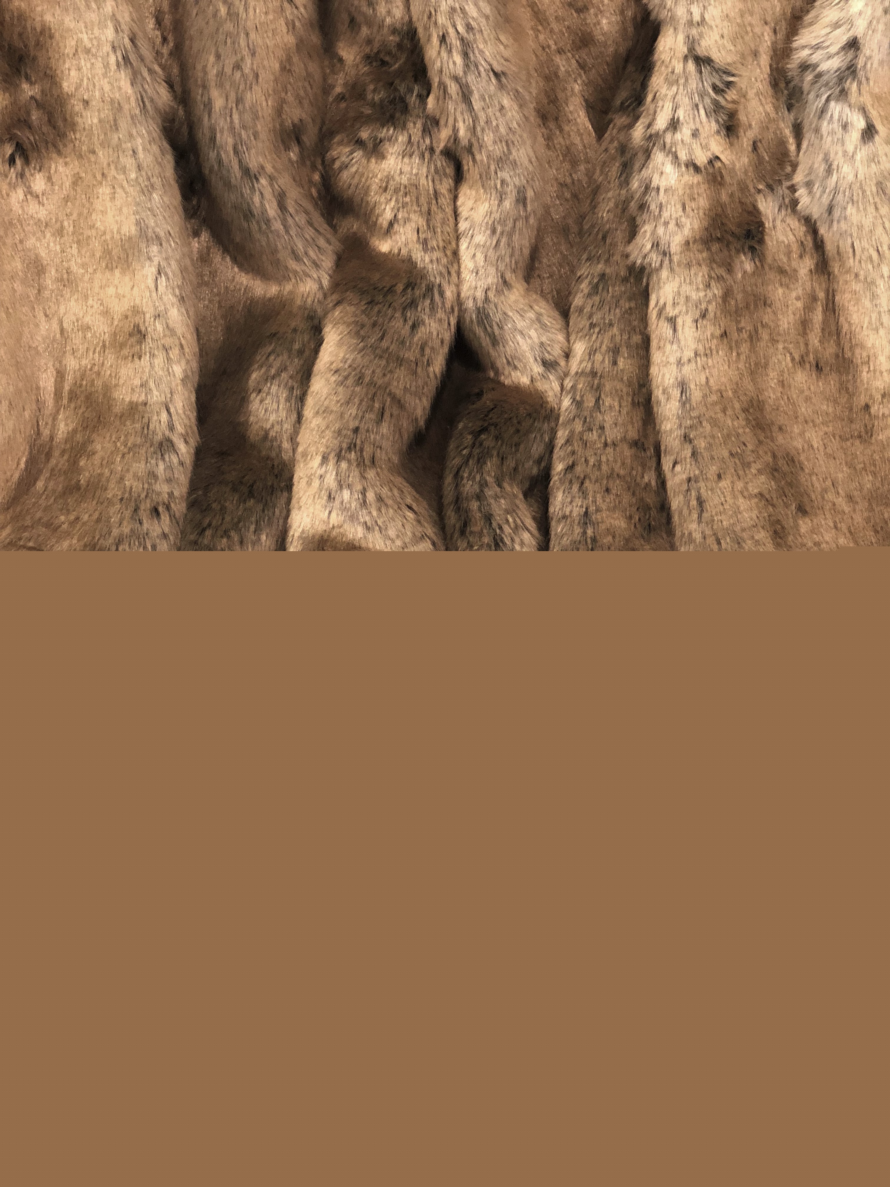 thumbnail image 3 of Plutus PBSF1446-6090-TC 60 x 90 in. Tissavel Volga Rabbit Faux Fur Handmade Luxury Throw - Bronze Brown, 3 of 3