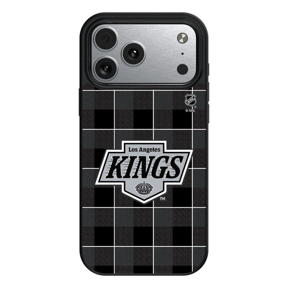 Keyscaper Los Angeles Kings Plaid iPhone Magnetic Bump Case
