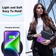 thumbnail image 5 of for iPhone 14 Pro Case, New Designed Slim Phone Case,[10 FT Military Grade Drop Protection], with Lens Protector,Gradient,Purple+black7-IP14p-04, 5 of 13