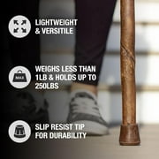 Brazos Rustic Wood Walking Stick, Twisted Sweet Gum, Traditional Style Handle, for Men & Women, 55