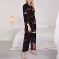 thumbnail image 4 of Lsque Five Nights At Freddy'S Pattern Long Sleeve Pajama Set for Women - Soft 2-Piece Sleepwear and Loungewear Set with Pockets, Comfy Nightwear, 4 of 8
