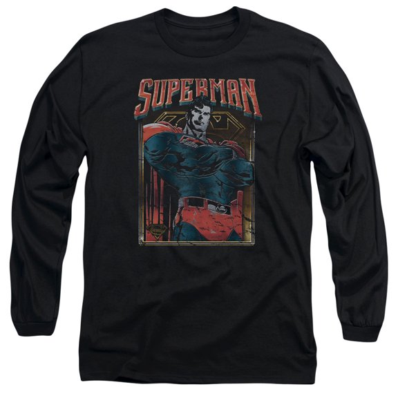 Superman - Head Bang - Long Sleeve Shirt - X-Large
