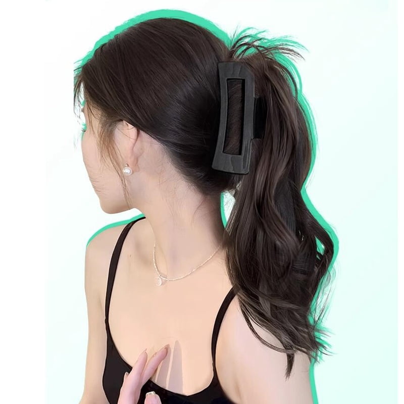 synthetic wig Y2K Hotties Girls Long Fluffy Curly High Ponytail Grab Wig Elegant Women Half Waterfall Clip-on Hair Extensions