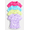 Magenta/Sunny Lime/Baltic Sea/Blotch, variant on Russell Athletic Girls Performance Short Sleeve T-Shirts, 4-Pack, Sizes 4-18