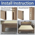 thumbnail image 5 of 4 Set Bed Rail Fasteners Heavy Duty Bed Rail Brackets Bed Frame Rail Hardwa-5 INCH（Screws Included）, 5 of 7