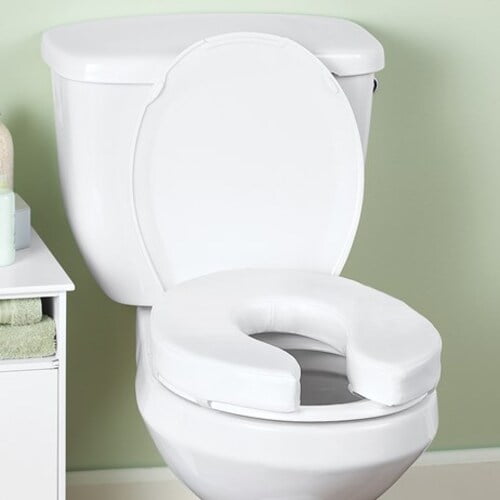 Cushioned Raised Toilet Seat Riser2