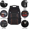 thumbnail image 3 of Mochila para portátil VECKUSON 18.4" 55L para hombre con puerto de carga USB, 3 of 7