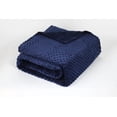thumbnail image 3 of NEX, HAITRAL NEX Blue Weighted Blanket Duvet Set, Full/Queen, Blue, Solid Print, 3 of 5