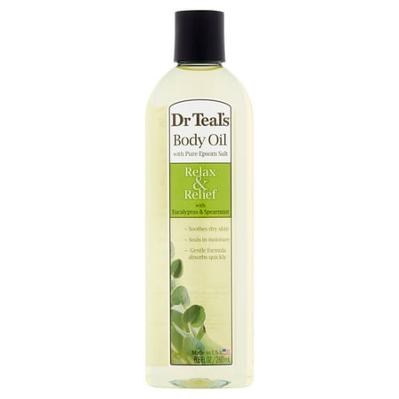 Dr Teal's Rejuvenating Eucalyptus & Spearmint Moisturizing Bath & Body Oil - 8.8 fl oz