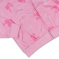 thumbnail image 4 of Barbie Hoodie Girls' Logo Design Full-Zip Hooded Sweatshirt, 4 of 5