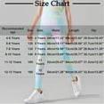 thumbnail image 3 of WRKEKC Girls Yoga Leggings Tie Dye Print High Waist Skinny Fit Moisture Wicking Stretchy Outdoor Athletic Pants for 4-13 Years Kids Fall Winter, 3 of 4