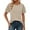 A3-Beige, variant on Kcolen Cotton Blouses for Women Solid Color Short Sleeve Crew Neck Plus Size Tee Shirts Summer Women Casual Outfit Short Sleeve Tops Crewneck Tshirt,Pink