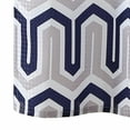 thumbnail image 4 of Mainstays London Navy Geometric Polyester Shower Curtain, 70" x 72", 4 of 5