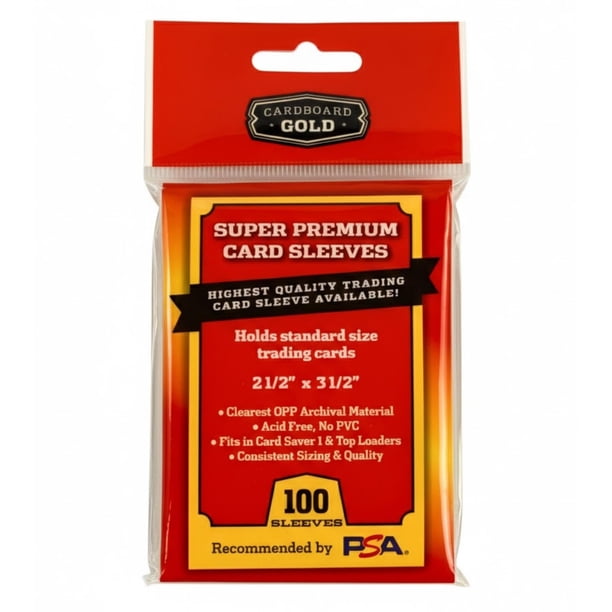 Fundas para tarjetas de cartón dorado Super Premium Penny 2.5x3.5 (5000)
