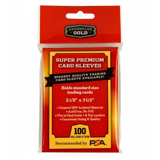 Fundas para tarjetas de cartón dorado Super Premium Penny 2.5x3.5 (5000)