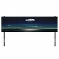 thumbnail image 3 of Ocean Headboard, Full Moon Reflected in the Sea Moon Rays Surface Starry Sky Night Scenic View Print, Upholstered Decorative Metal Bed Headboard with Memory Foam, King Size, Black Navy, by Ambesonne, 3 of 4