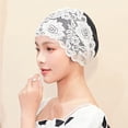 thumbnail image 2 of Minnieouse Gorro de natación para adultos, impermeable, de cuero, para mujeres y hombres, gorro de nadador, cómodo, decorativo, protector de Sombreros Rosado, 2 of 6