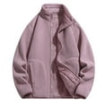 thumbnail image 2 of Dpytoraw Women Casual Long Sleeve Oversized Drop Shoulder Outwear Winter Fashion Lapel Collar Warm Coats, 2 of 3