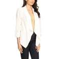 thumbnail image 2 of Moa Collection Women's Casual Relaxed Fit Open Front Blazer Jacket, 2 of 5