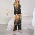 thumbnail image 3 of Sikiie Flower Meditating Rabbit Women's Long-Sleeve Shirt and Full-Length Bottom Pajama Set (s-xxl)-Medium, 3 of 7
