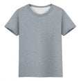 thumbnail image 5 of Cotton Short Sleeve Workout Tops for Women Loose Basic T-Shirts Athletic Gym Casual Shirts, 5 of 5