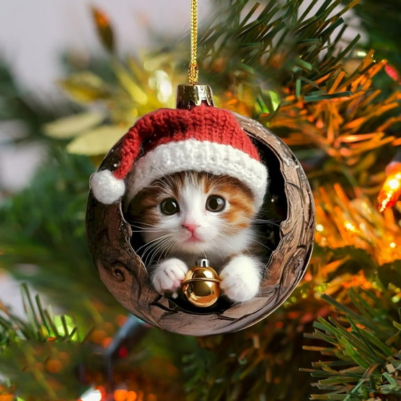 Bzdzmqm under $5 Acrylic Christmas Ornament, Christmas Tree Decoration Gift Ornaments, Acrylic Flat Commemorative Holiday Pet, Personalized Christmas Gifts, Pet Lover Ornaments, Festive Tree Decor,