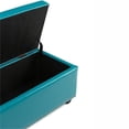 thumbnail image 3 of Atlin Designs Storage Bench in Mediterranean Blue, 3 of 5