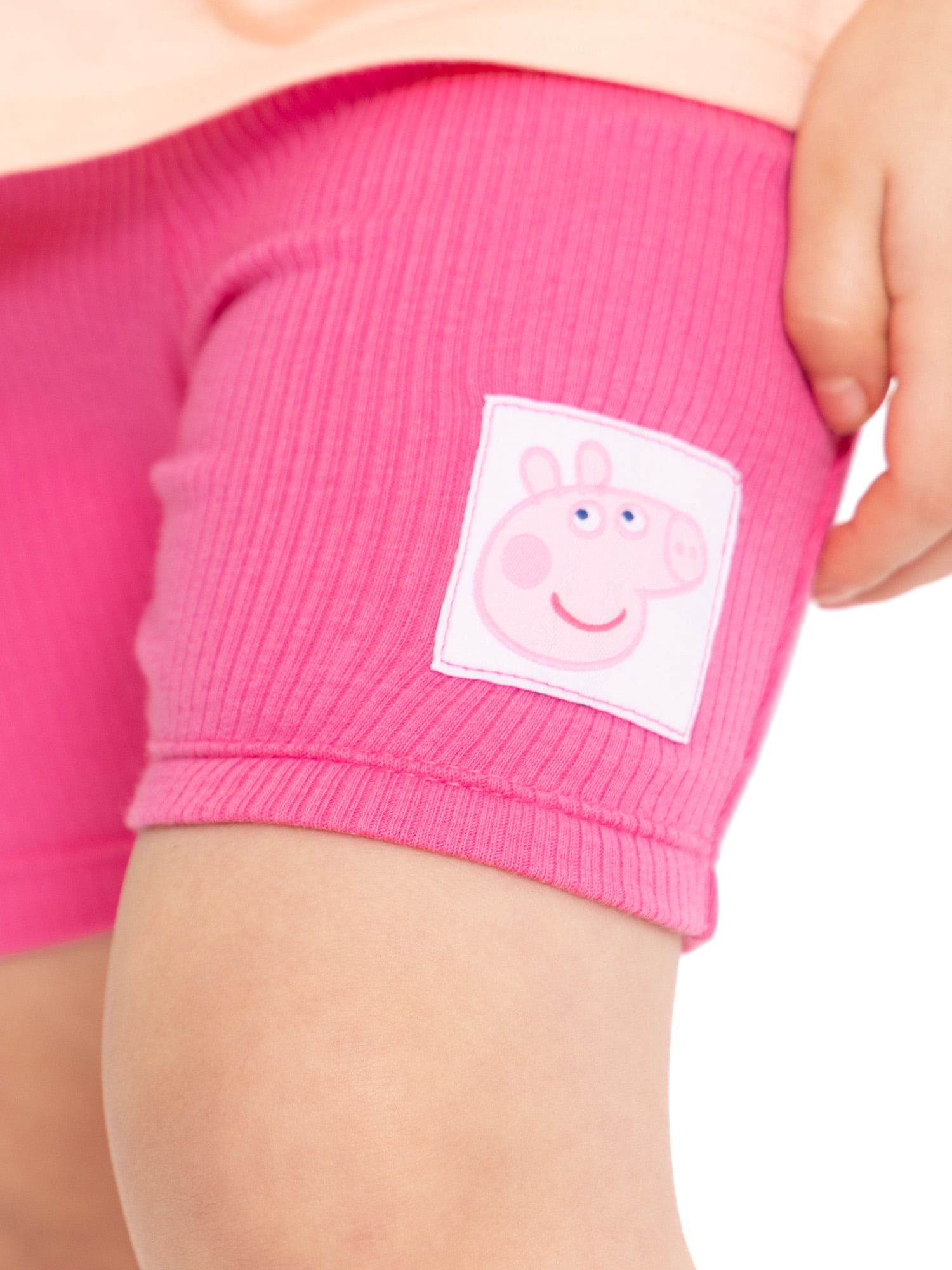 Peppa Pig Toddler Girls Graphic Tee and Bike Shorts Set, 2-Piece, Sizes 12M-5T