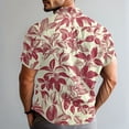 thumbnail image 5 of Yiaimeir Men's Fashion Casual Loose Hawaiian Print Short-sleeved Shirt，Size M-3XL, 5 of 5