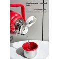 thumbnail image 2 of 24oz Vacuum Insulated Stainless Steel Water Bottle with Cup Lid-White 26-27s, 2 of 5