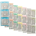 thumbnail image 2 of American Games Bingo Paper Game Cards - 3 cards - 7 sheets - 100 books per pack - 7 Colors, Made in USA, 2 of 2