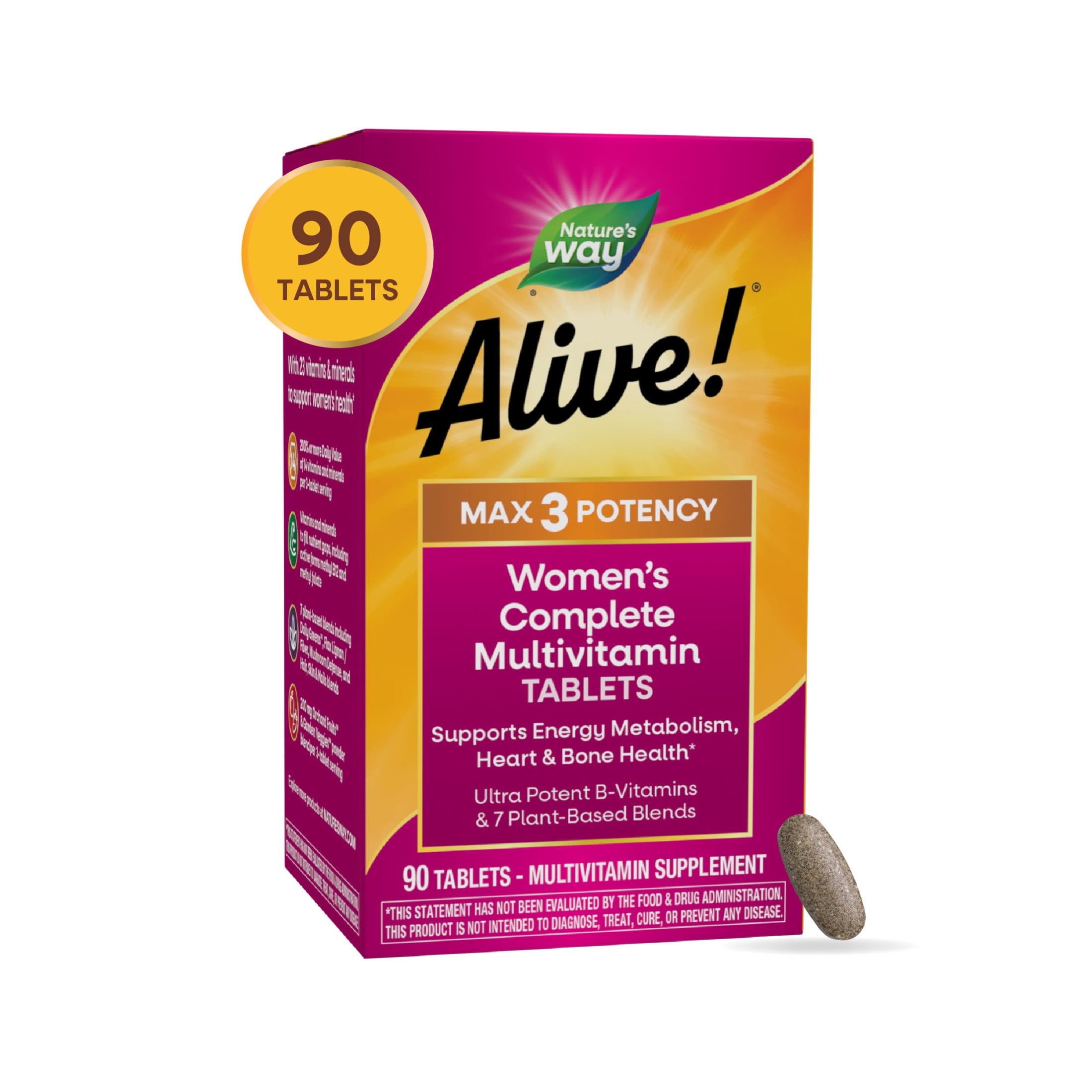 Nature's Way Alive! Max3 Potency Women's Energy Supplements