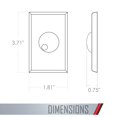 thumbnail image 3 of Placa de pared TayMac A66W Allure no metálica con regulador giratorio, 3 of 6
