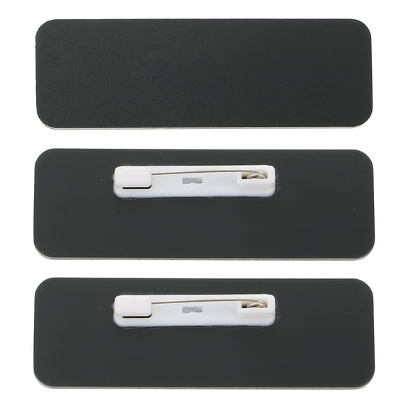 3Pcs Plastic DIY Name Tags School Office Use Name Tags (Assorted Color)