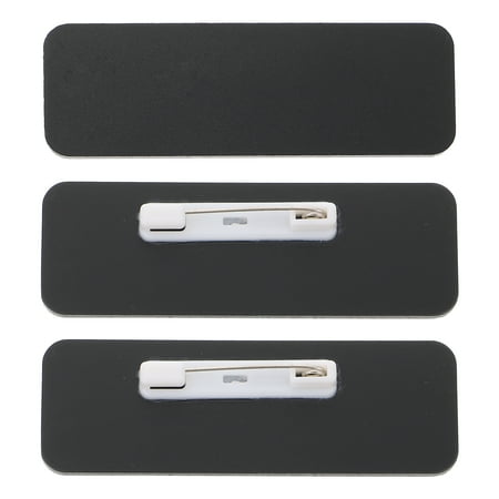 

3Pcs Plastic DIY Name Tags School Office Use Name Tags (Assorted Color)