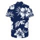 thumbnail image 4 of Camisas Hawaianas de los Hombres de Moda Casual Floral Impresión de Manga Corta Solapa Botón Arriba, Ligero para Primavera Verano, 4 of 9