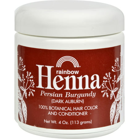 Rainbow Research Henna Hair Color and Conditioner Persian Burgundy Dark Auburn - 4 (Best Hair Dye For Rainbow Colors)