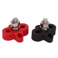 thumbnail image 4 of Battery Power Stud B,Automotive Battery Terminals,48V Battery Power Stud Red and Black Stainl Steel Post Single Stud Bus Bar Terminal Block for RV Truck Boat 38in M10, 4 of 8