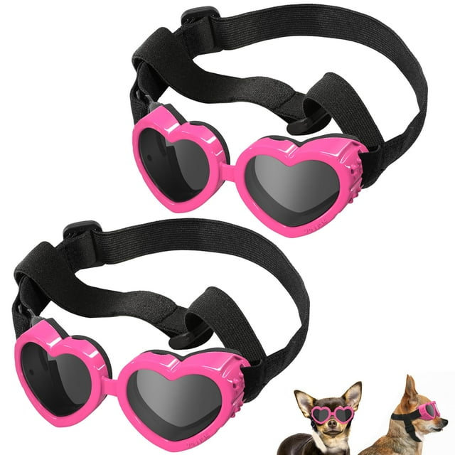 Gafas de Sol para Perros Lewondr con Protección UV para Perros Pequeños